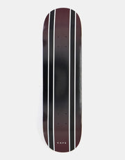 Skateboard Café Double Stripe C2 Skateboard Deck - Burgundy/Black Fade