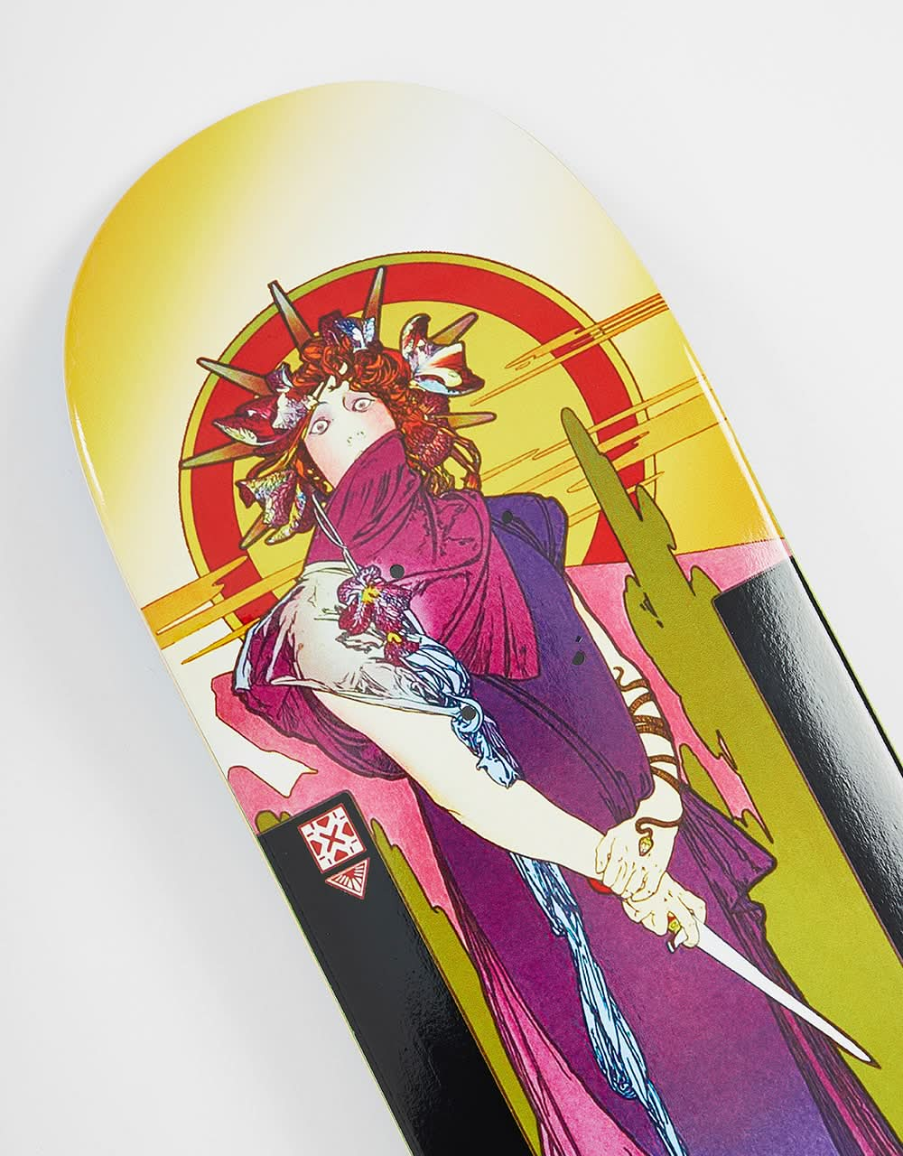 Primitive x Alphonse Mucha Silvas Tragedy Skateboard Deck - 8.25"