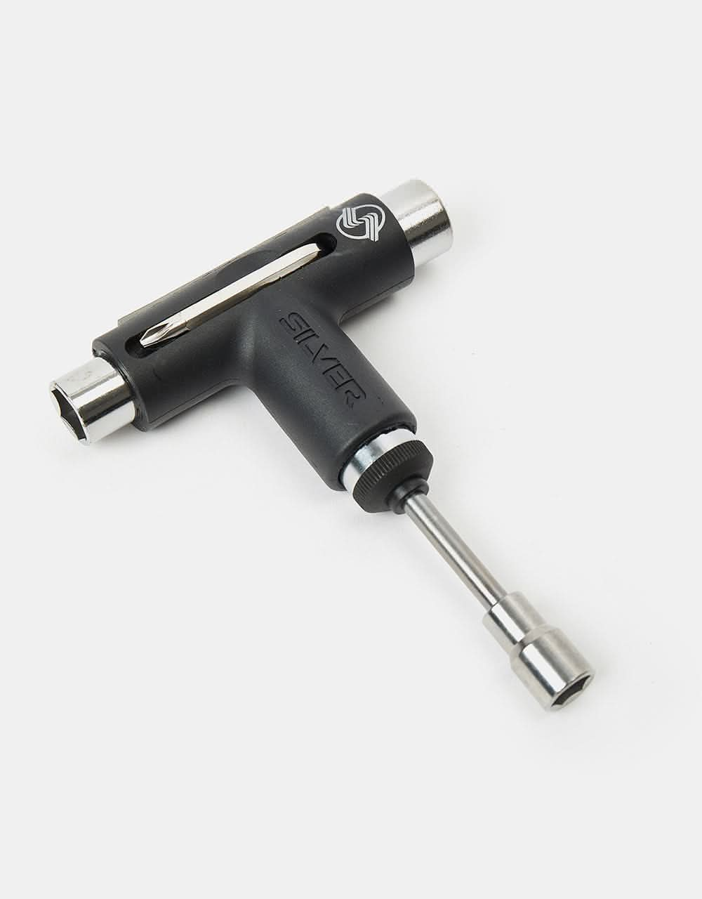 Silver Ratchet Skateboard Tool