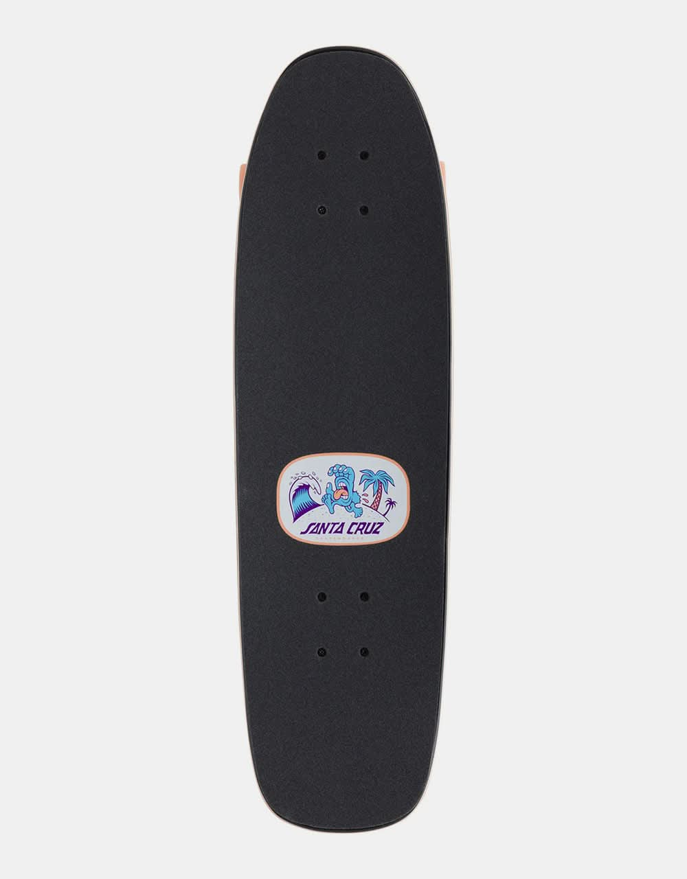 Santa Cruz Beach Bum Hand Cruiser Skateboard - 8.4" x 29.4"