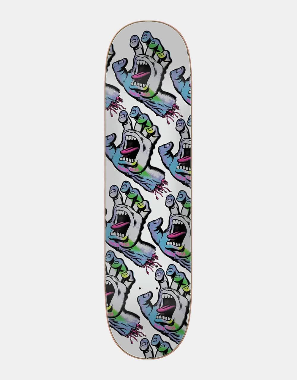 Santa Cruz Holo Screaming Hand Skateboard Deck - 8"