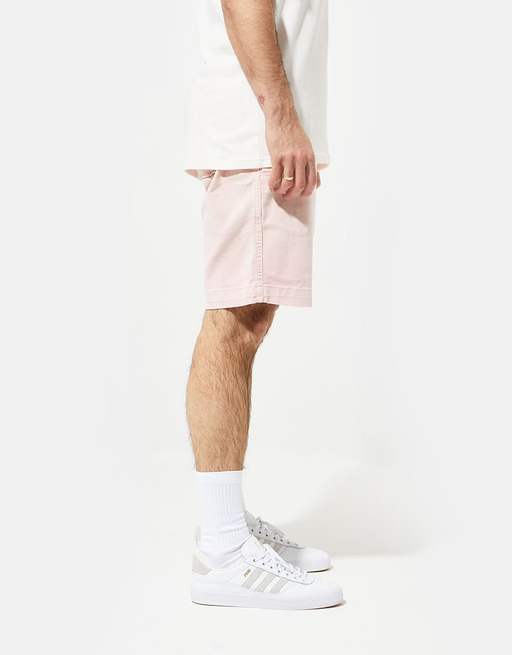 Route One Strike Wash Pool Shorts - Vintage Pink