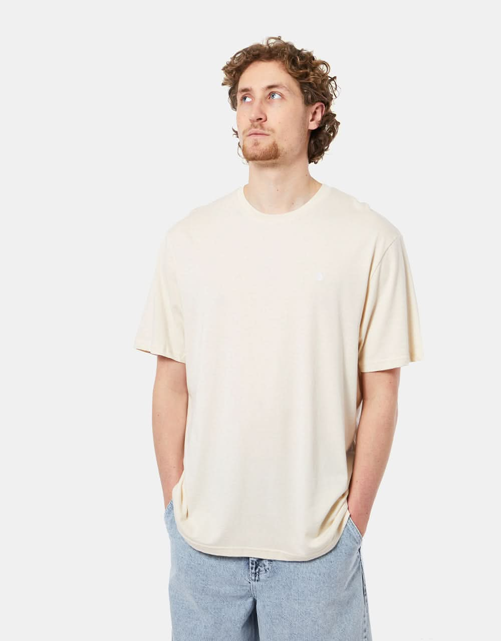 Volcom Stone Blanks Basic T-Shirt - Whitecap Grey