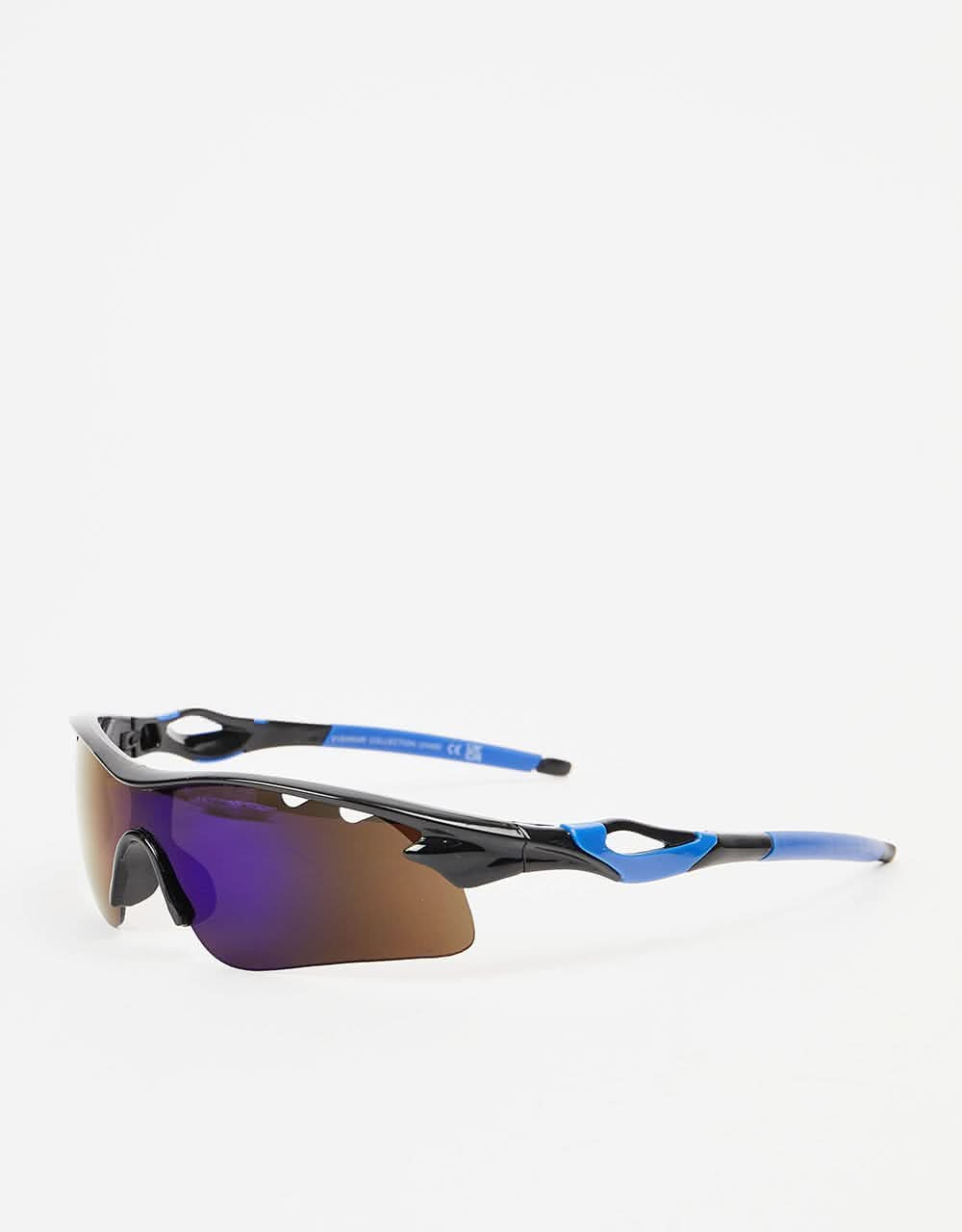 Route One Kenny Sunglasses - Black/Purple Mirror