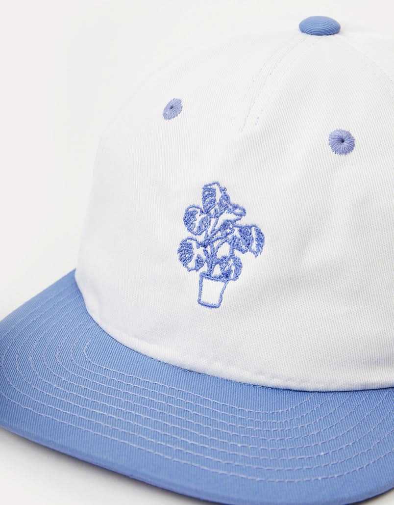 Route One Monstera Unstructured Strapback Cap - Natural/Lavender