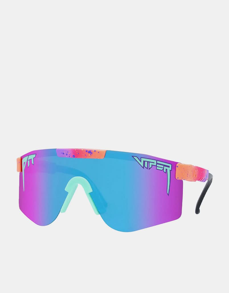 Pit Viper Copacabana Double Wide Sunglasses - Blue/Purple Revo