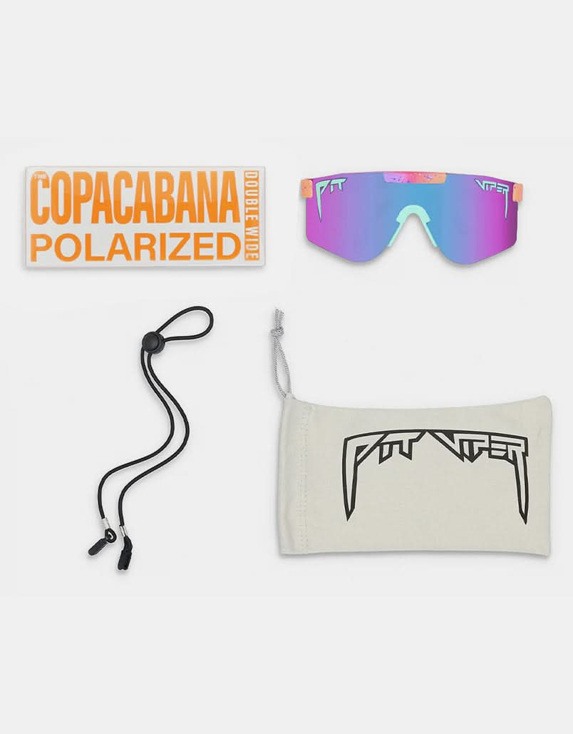 Pit Viper Copacabana Double Wide Sunglasses - Blue/Purple Revo