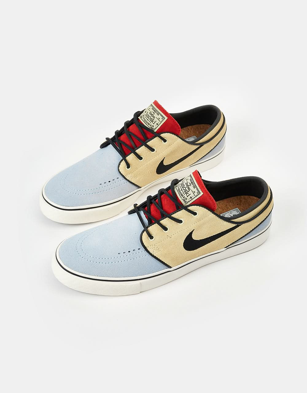 Nike SB Zoom Janoski OG+ Chaussures de skate - Albâtre/Albâtre/Rouge Chili