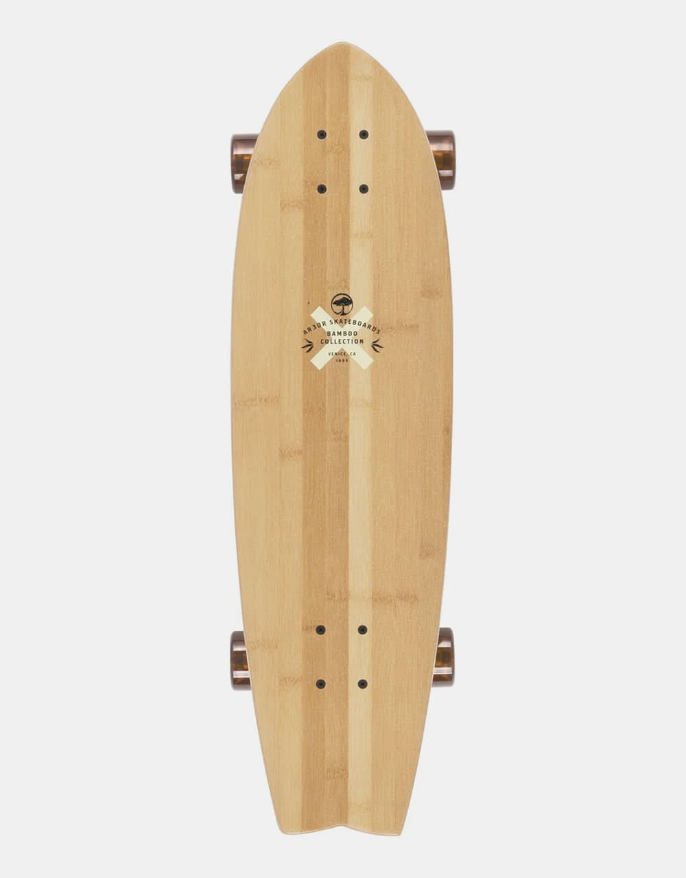 Arbor x El Rose Bamboo Sizzler Swallowtail Cruiser Skateboard - 8.625" x 30.5"