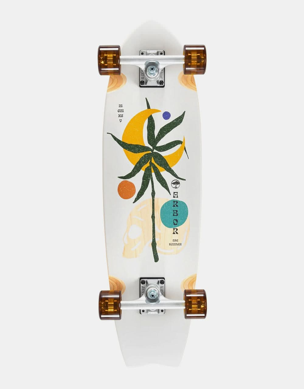 Arbor Sizzler Venice Swallowtail Cruiser Skateboard - 8.625" x 30.5"