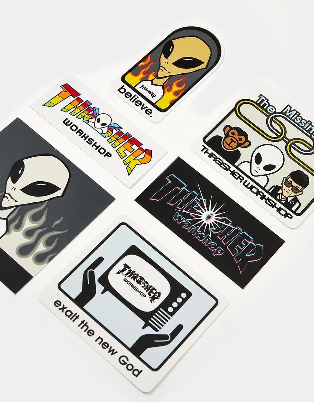 Thrasher x Alien Workshop Sticker 5 Pack