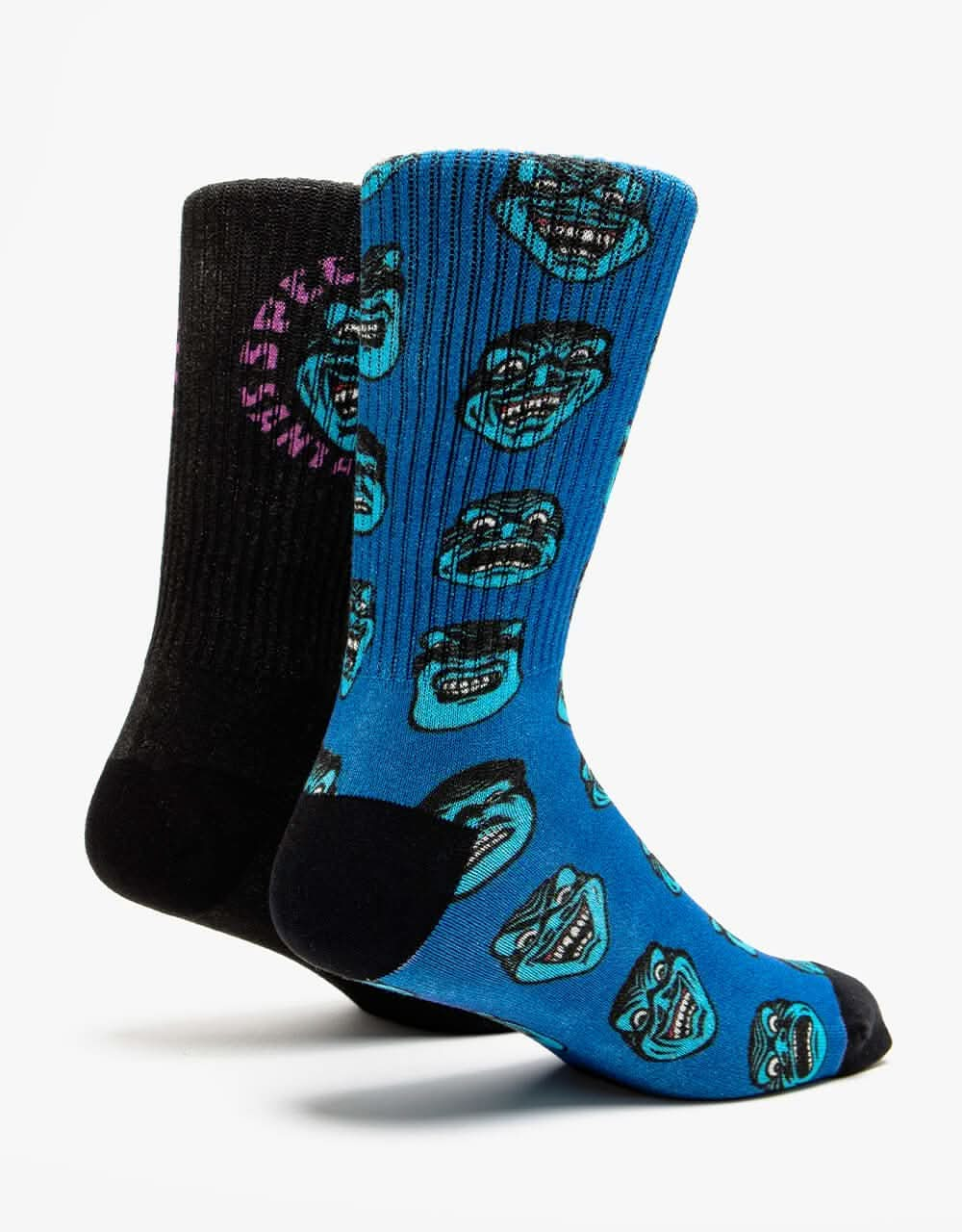 Santa Cruz Speed Wheels Faces 2 Pack Socks - Multi