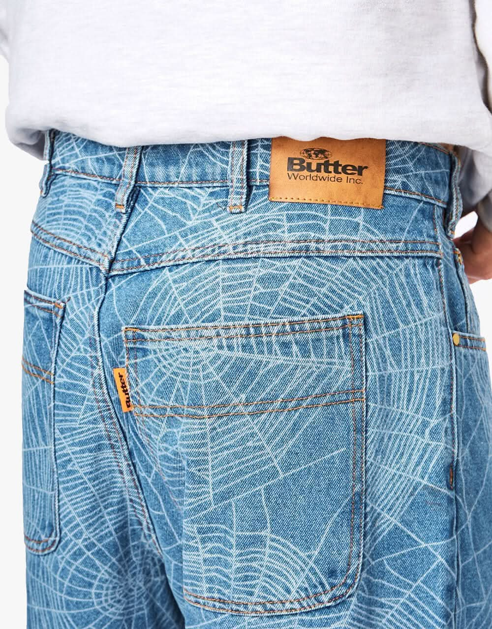 Butter Goods Web Denim Pant - Washed Indigo