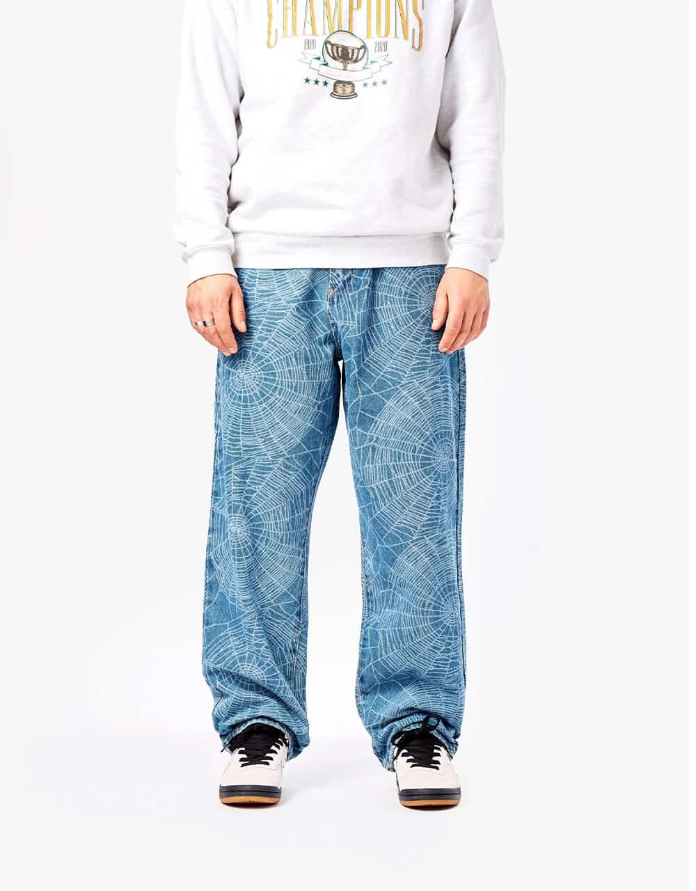 Butter Goods Web Denim Pant - Washed Indigo