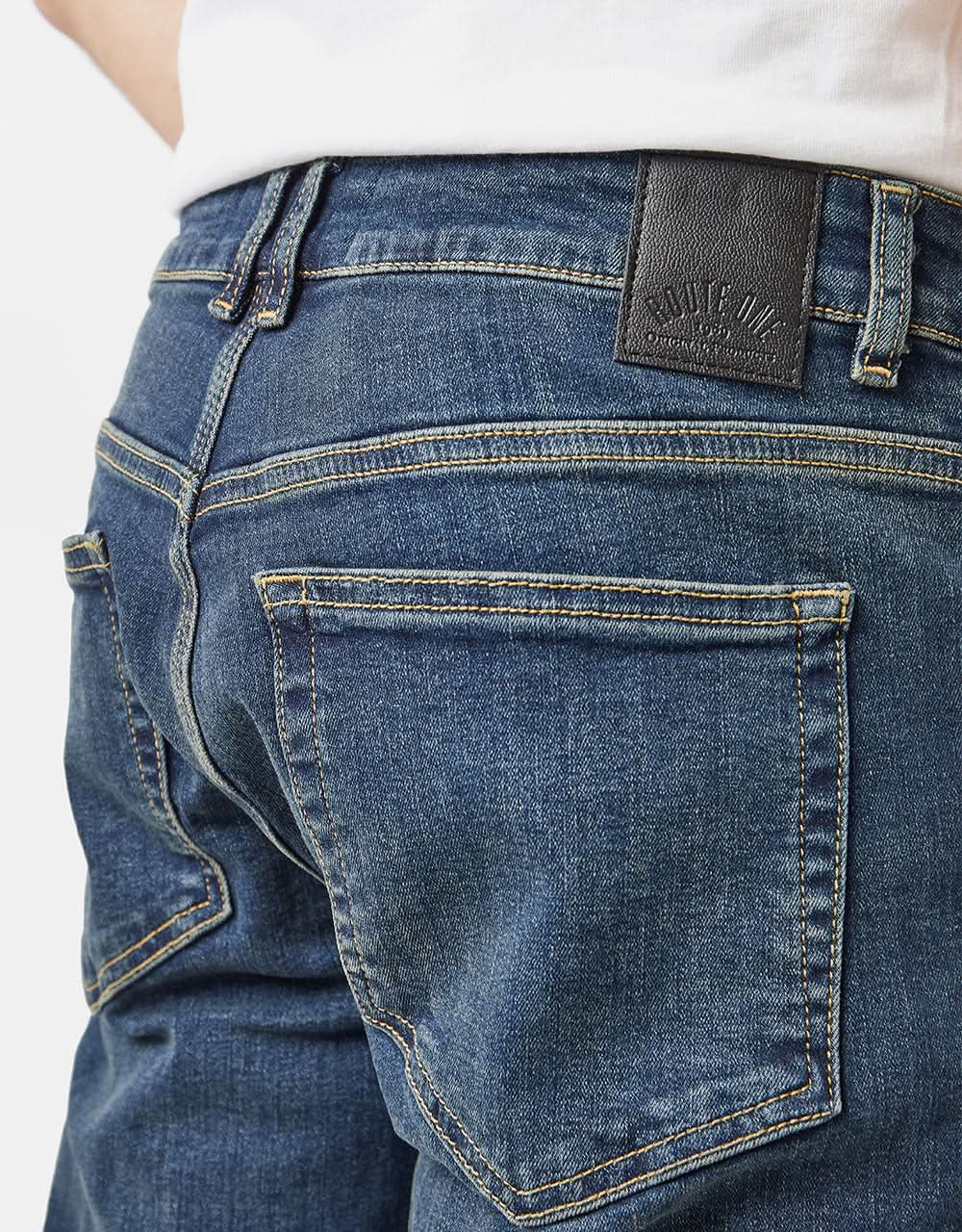 Route One Nineties Denim Jeans – mittlere Waschung