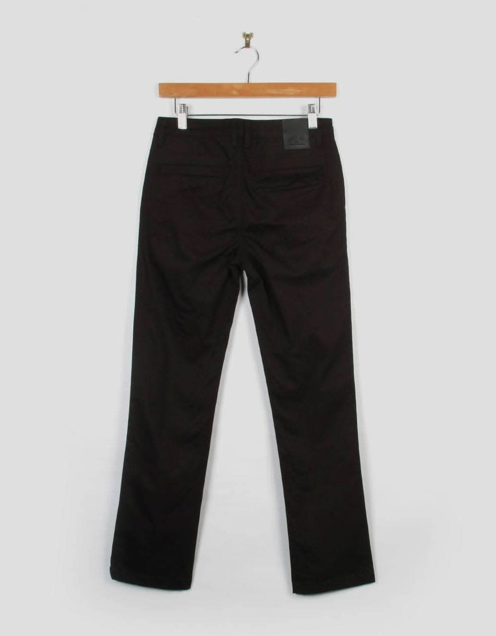 Route One Slim Fit Kids Chinos - Black