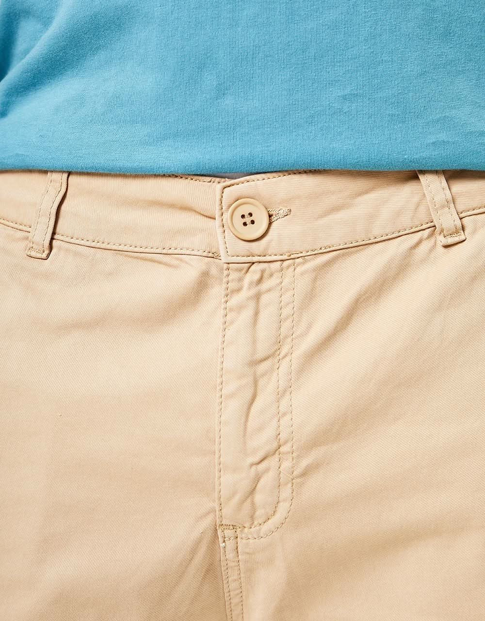 Route One Roll Up Chino Shorts - Khaki