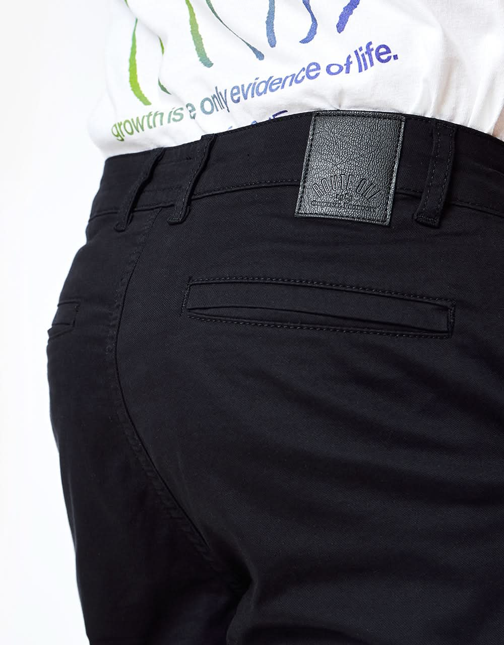 Short chino retroussé Route One - Noir