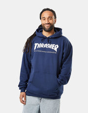 Felpa con cappuccio Thrasher Skate Mag Pullover - Blu scuro