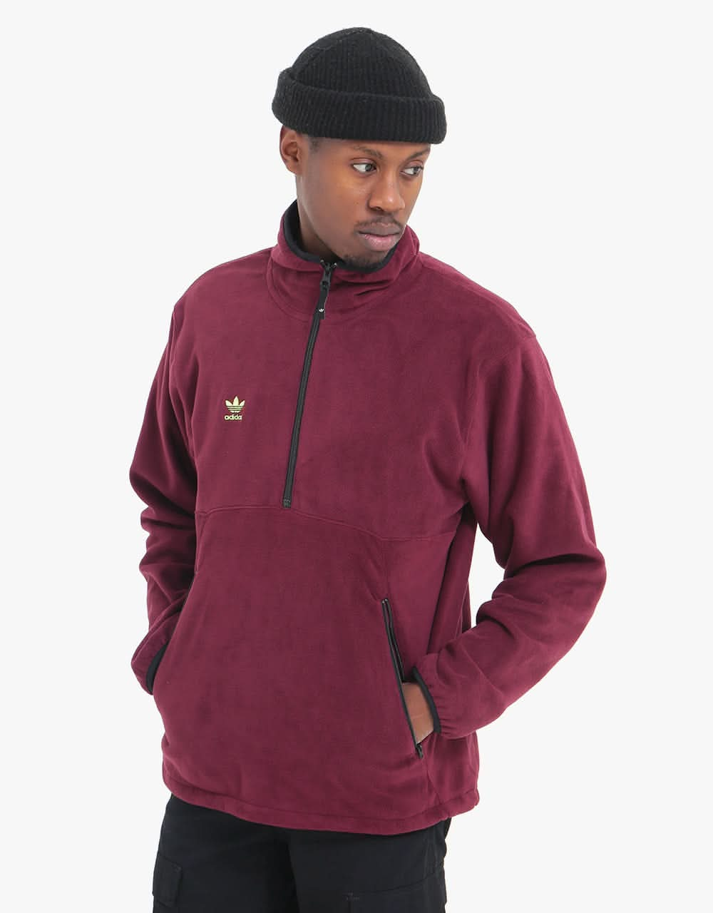 adidas Polar Anorak - Maroon/Mineral Red/Signal Green