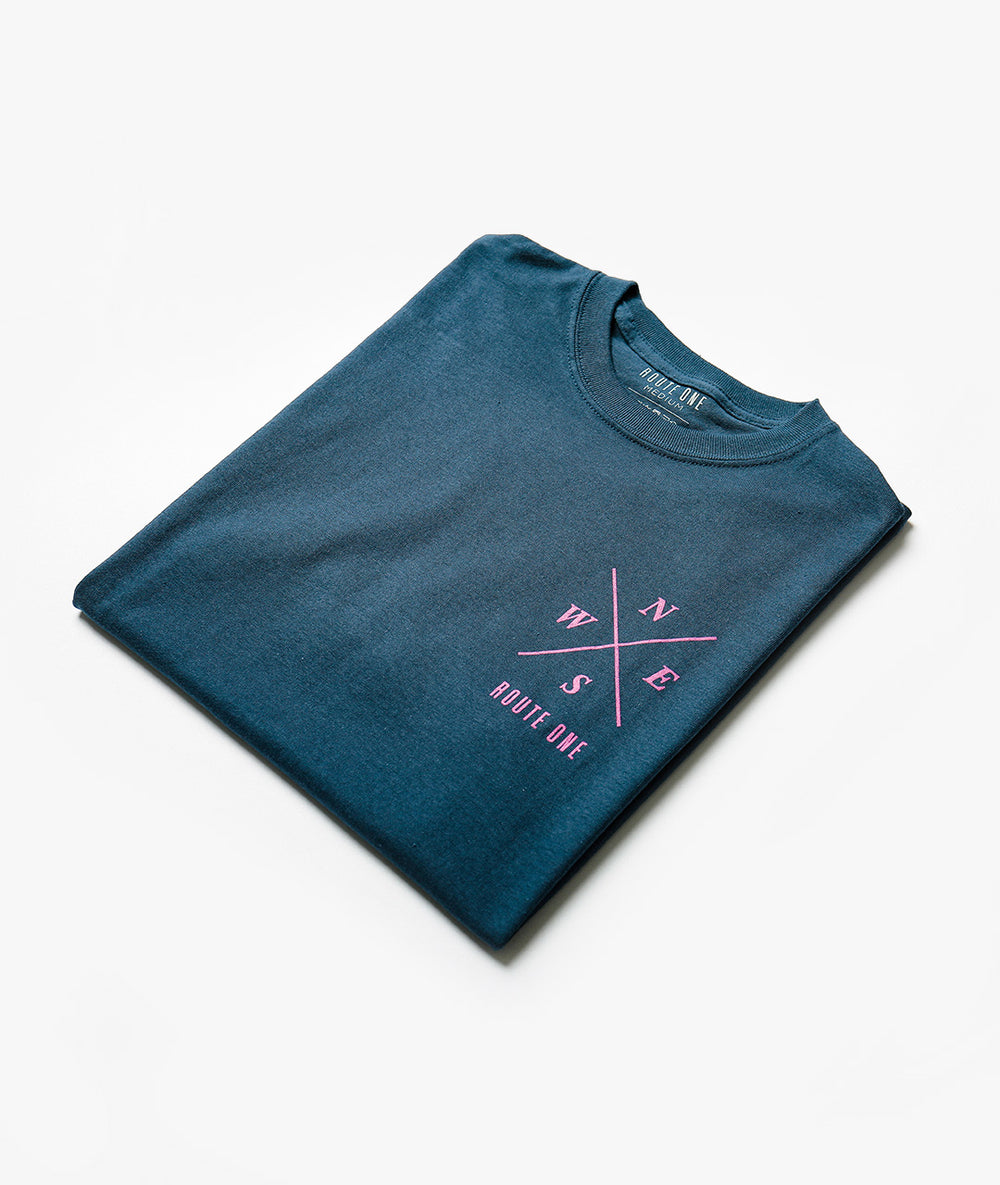 Route One FC T-Shirt - Blue Dusk